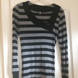 Black & Grey stripped Tunic